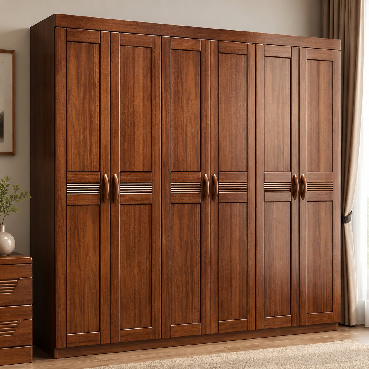 Dressing nuc masiv 6 uși